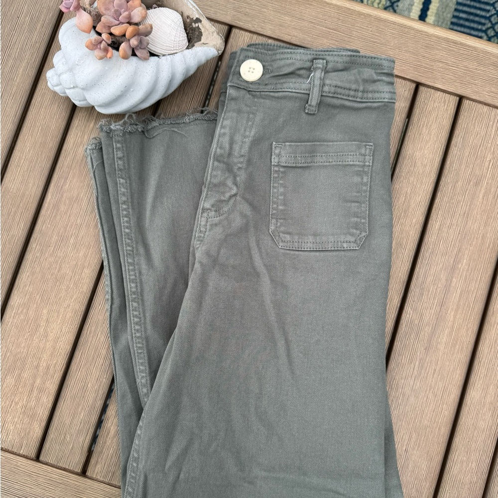 Zara Sage Green Jeans Teen Girls size 13-14